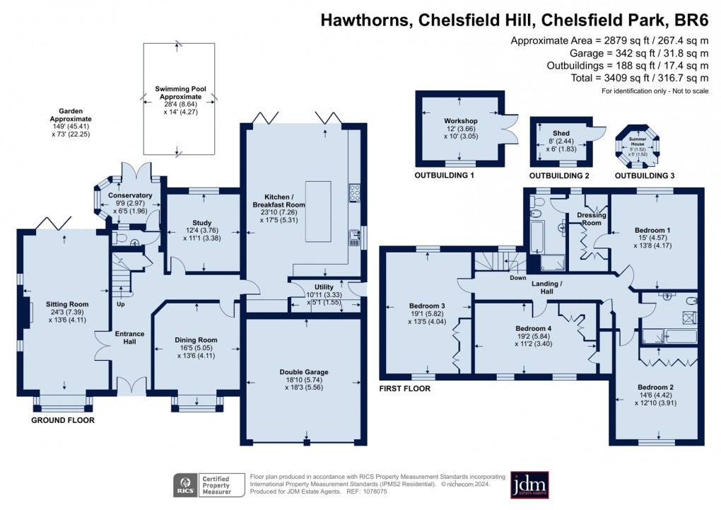 Floorplan for Chelsfield Hill, Chelsfield Park, Kent