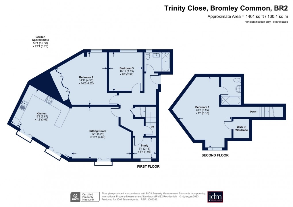 Floorplan for Trinity Close, Bromley Common, Kent
