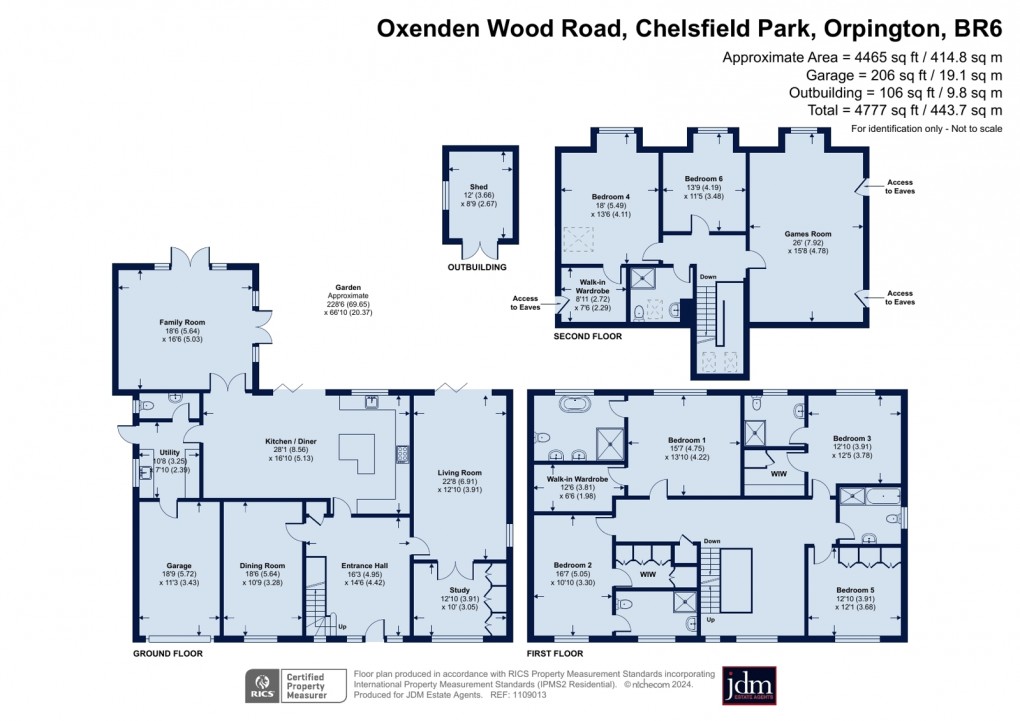 Floorplan for Chelsfield Park, Orpington, Kent