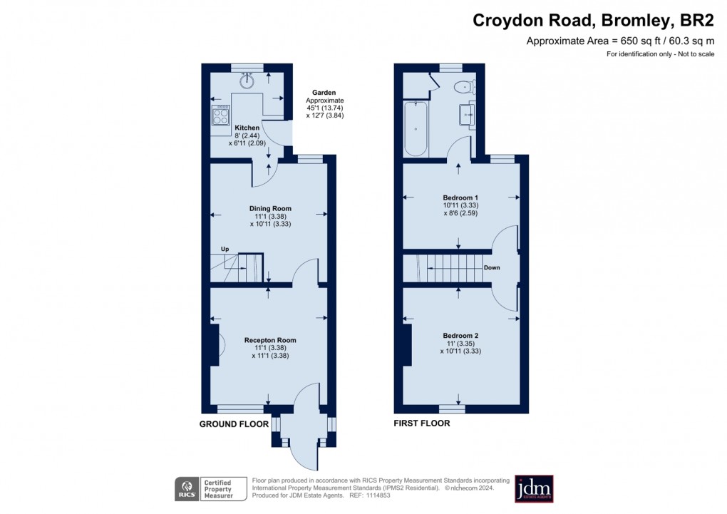 Floorplan for Croydon Road, Keston, Kent