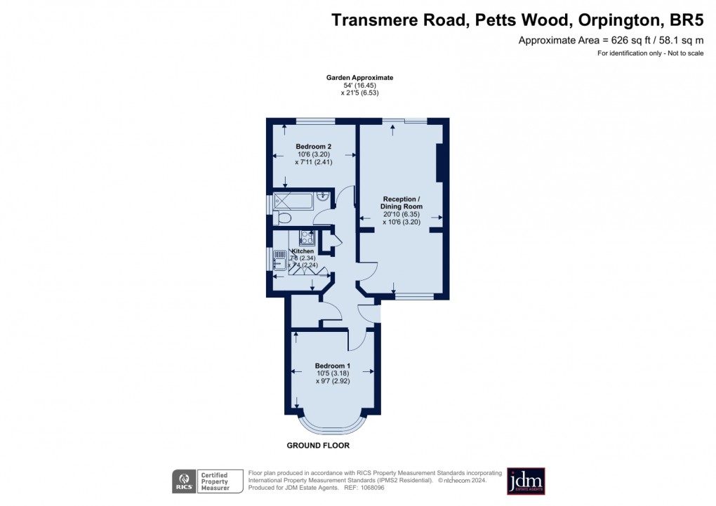 Floorplan for Petts Wood, Orpington