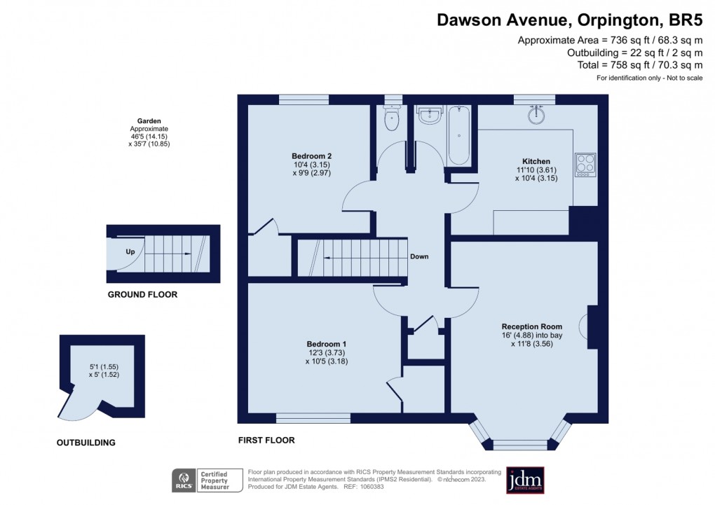 Floorplan for Dawson Avenue, Orpington