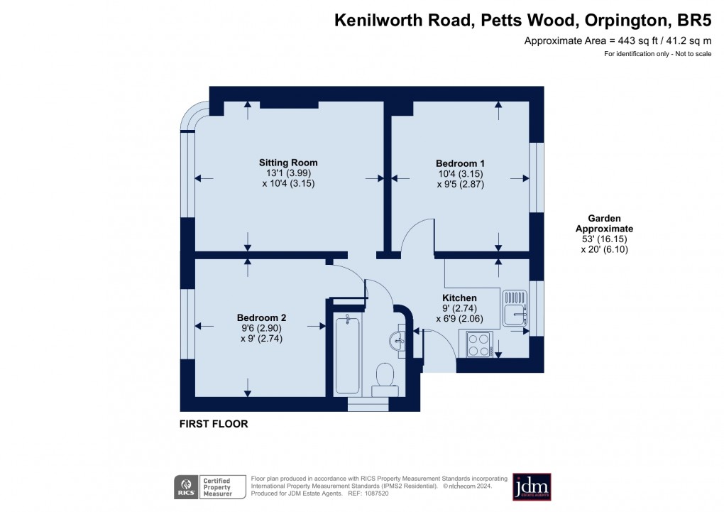 Floorplan for Petts Wood